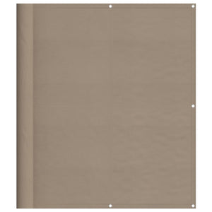 Paravento da Balcone Tortora 120x1000 cm 100% Poliestere Oxford 4000251
