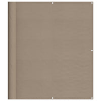 Paravento da Balcone Tortora 120x1000 cm 100% Poliestere Oxford 4000251