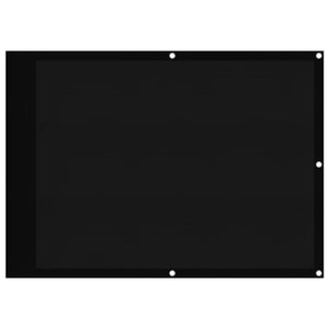 Paravento da Balcone Nero 75x800 cm 100% Poliestere Oxford 4000362