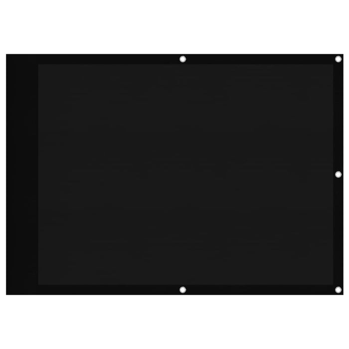 Paravento da Balcone Nero 75x800 cm 100% Poliestere Oxford 4000362