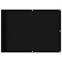 Paravento da Balcone Nero 75x1000 cm 100% Poliestere Oxford 4000363