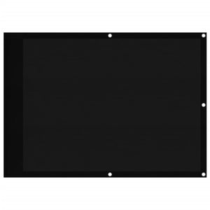 Paravento da Balcone Nero 75x1000 cm 100% Poliestere Oxford 4000363