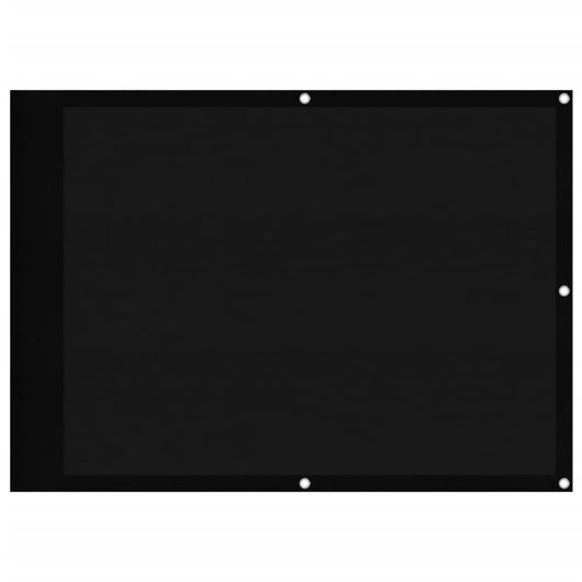 Paravento da Balcone Nero 75x1000 cm 100% Poliestere Oxford 4000363