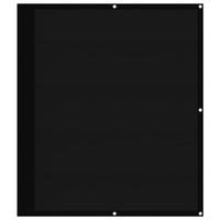 Paravento da Balcone Nero 120x700 cm 100% Poliestere Oxford