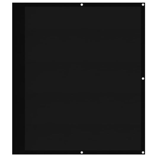 Paravento da Balcone Nero 120x700 cm 100% Poliestere Oxford