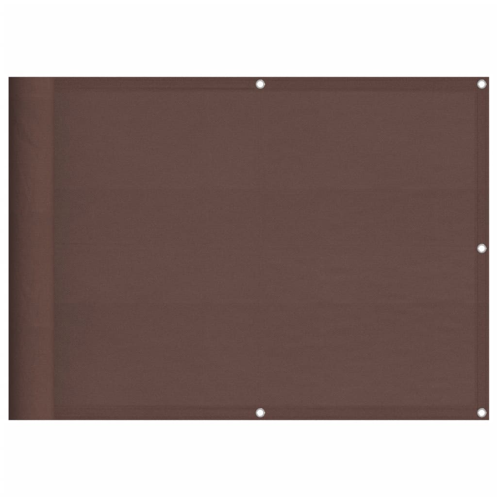 Paravento da Balcone Marrone 75x700 cm 100% Poliestere Oxford