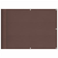 Paravento da Balcone Marrone 75x700 cm 100% Poliestere Oxford