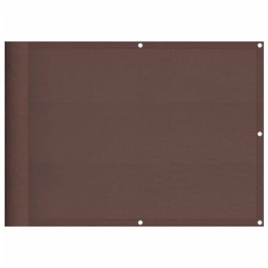 Paravento da Balcone Marrone 75x700 cm 100% Poliestere Oxford