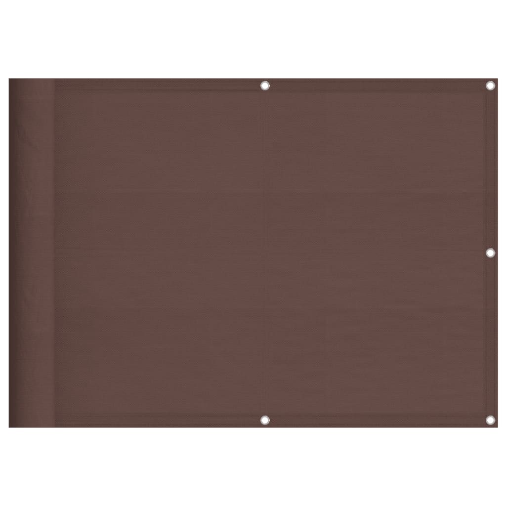 Paravento da Balcone Marrone 75x800 cm 100% Poliestere Oxford