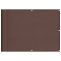 Paravento da Balcone Marrone 75x800 cm 100% Poliestere Oxford