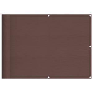 Paravento da Balcone Marrone 75x800 cm 100% Poliestere Oxford