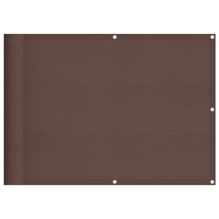 Paravento da Balcone Marrone 75x800 cm 100% Poliestere Oxford