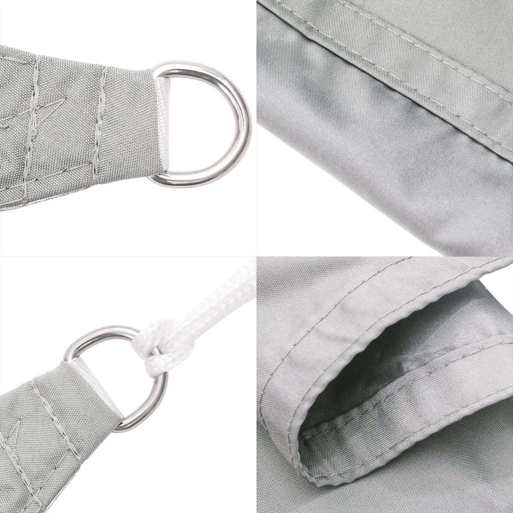 vidaXL Vela Parasole Grigio Chiaro 8x6 m 100% Poliestere Oxford