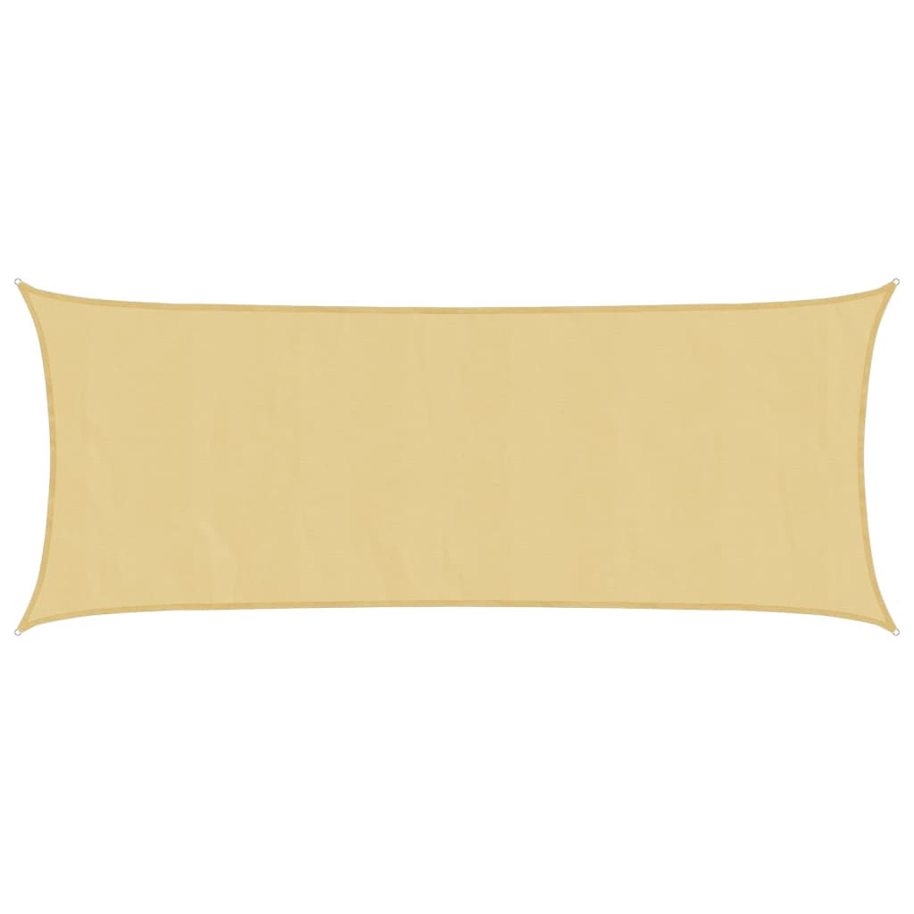 vidaXL Vela Parasole Sabbia 5x2 m 100% Poliestere Oxford