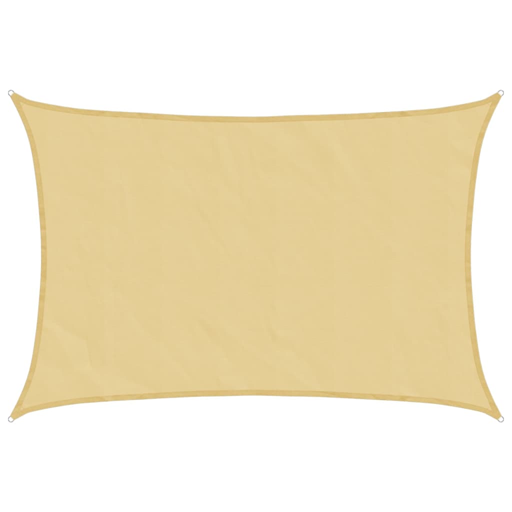 Vela Parasole Sabbia 4,5x3 m 100% Poliestere Oxford