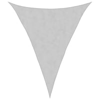 Vela Parasole Grigio Chiaro 3x4x4 m 100% Poliestere Oxford