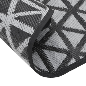 Tappeto da Esterni ARAKIL Nero Ø120 cm in PP