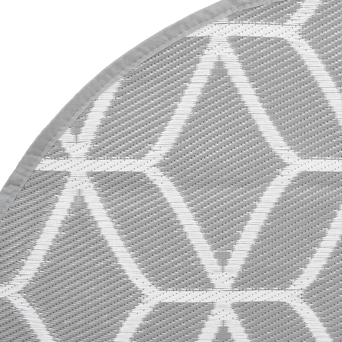 Tappeto da Esterno ARAKIL Grigio Ø120 cm in PP 368466