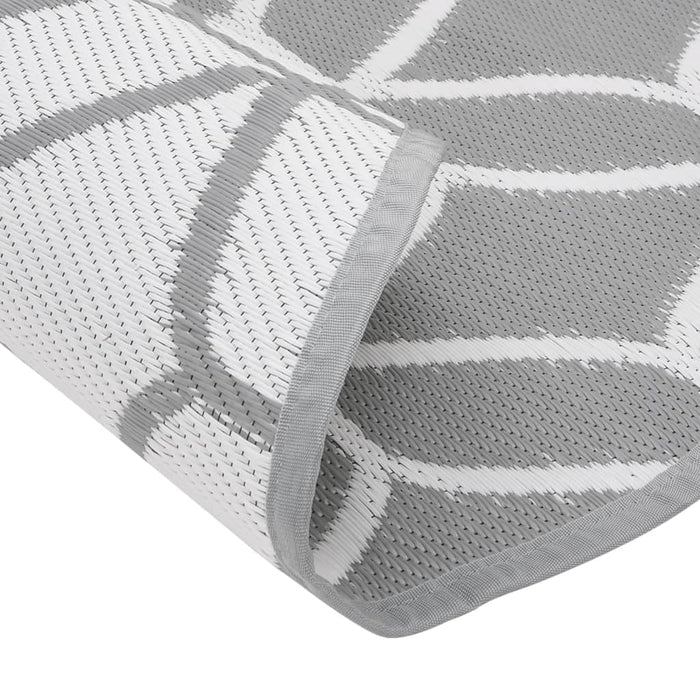 Tappeto da Esterno ARAKIL Grigio Ø120 cm in PP