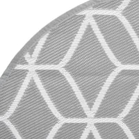 Tappeto da Esterno ARAKIL Grigio Ø160 cm in PP