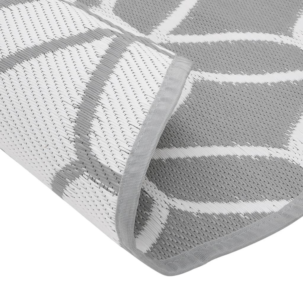 Tappeto da Esterno ARAKIL Grigio Ø160 cm in PP