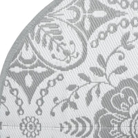 Tappeto da Esterni ARAKIL Grigio Chiaro Ø120 cm in PP