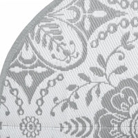 Tappeto da Esterno ARAKIL Grigio Chiaro Ø160 cm in PP