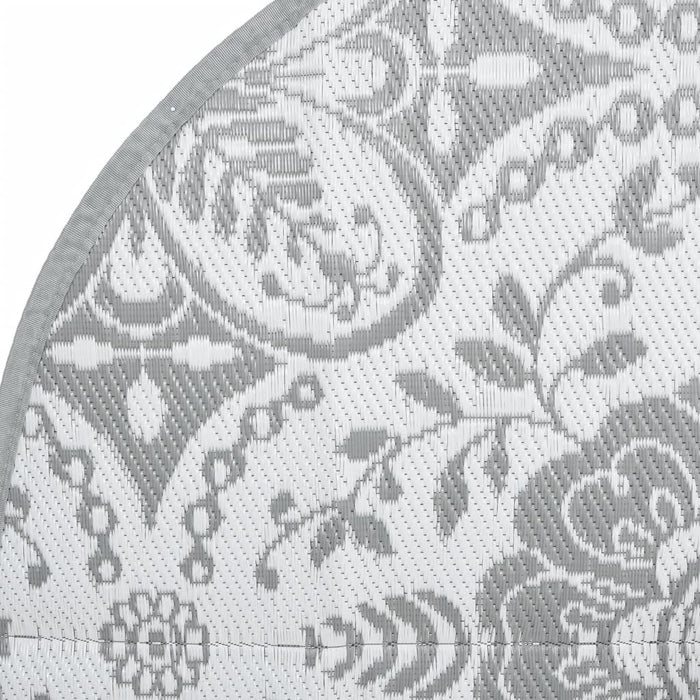 Tappeto da Esterno ARAKIL Grigio Chiaro Ø160 cm in PP