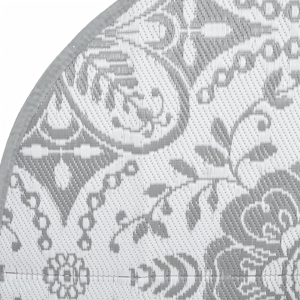 Tappeto da Esterno ARAKIL Grigio Chiaro Ø160 cm in PP 368495