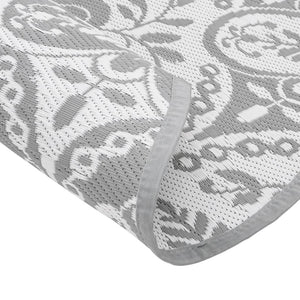 Tappeto da Esterno ARAKIL Grigio Chiaro Ø160 cm in PP