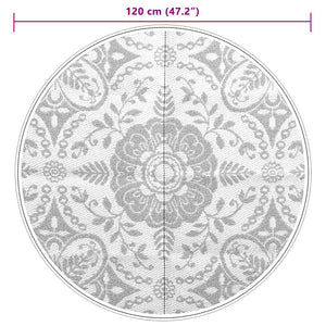 Tappeto da Esterni ARAKIL Blu Baby Ø120 cm in PP