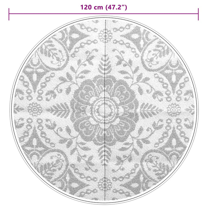 Tappeto da Esterni ARAKIL Blu Baby Ø120 cm in PP