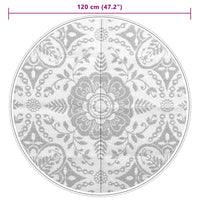 Tappeto da Esterni ARAKIL Blu Baby Ø120 cm in PP 368498