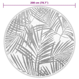 Tappeto da Esterno ARAKIL Verde Ø200 cm in PP