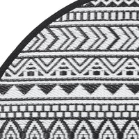 Tappeto da Esterni ARAKIL Nero Ø160 cm in PP