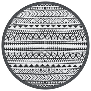 Tappeto da Esterni ARAKIL Nero Ø200 cm in PP