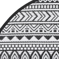 Tappeto da Esterni ARAKIL Nero Ø200 cm in PP 368516