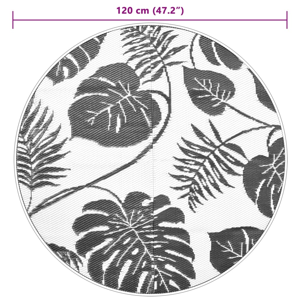 Tappeto da Esterno ARAKIL Verde Ø120 cm in PP