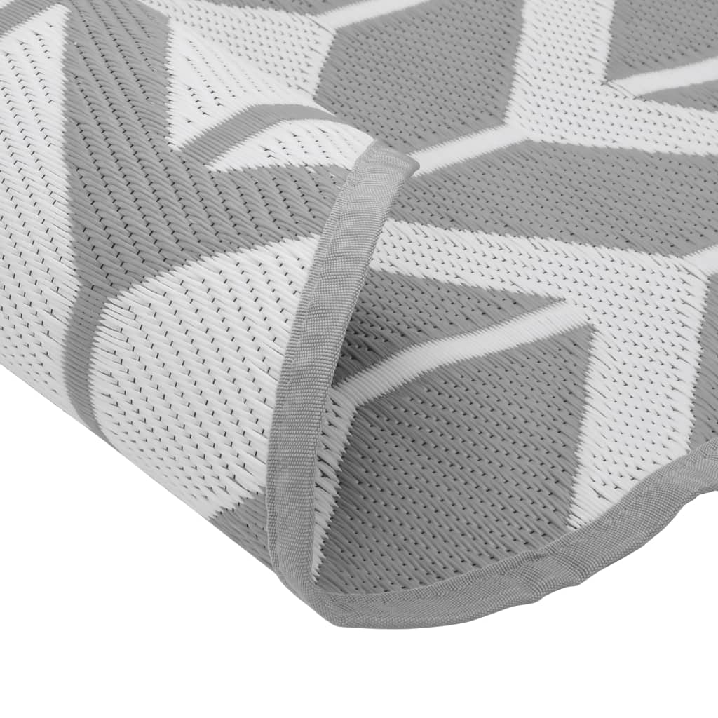 Tappeto da Esterno ARAKIL Grigio Ø120 cm in PP