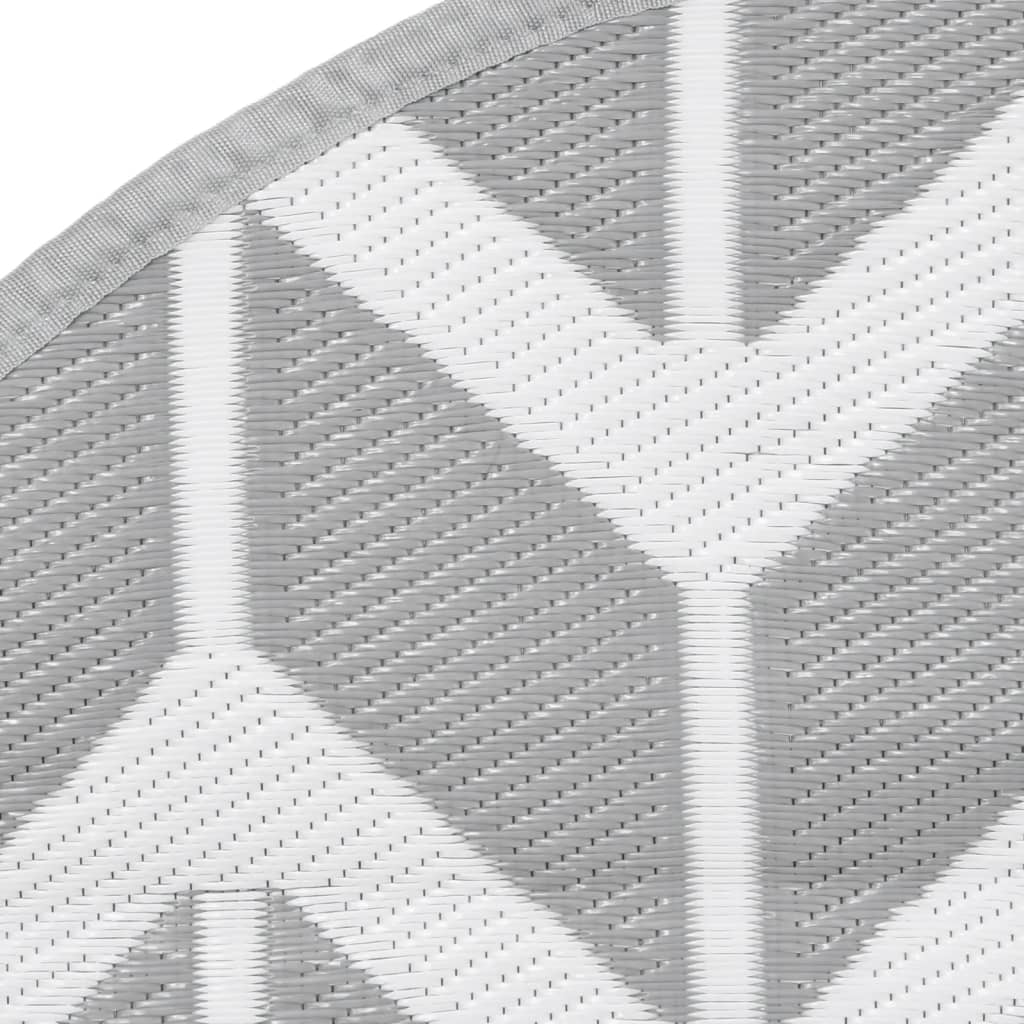 Tappeto da Esterno ARAKIL Grigio Ø120 cm in PP