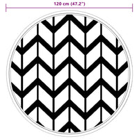 Tappeto da Esterno ARAKIL Grigio Ø120 cm in PP