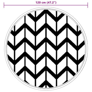 Tappeto da Esterno ARAKIL Grigio Ø120 cm in PP 368522