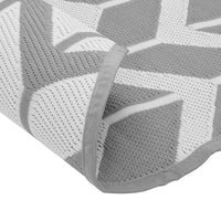 Tappeto da Esterno ARAKIL Grigio Ø160 cm in PP