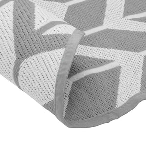 Tappeto da Esterno ARAKIL Grigio Ø160 cm in PP