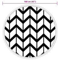 Tappeto da Esterno ARAKIL Grigio Ø160 cm in PP 368523