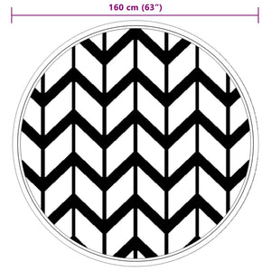 Tappeto da Esterno ARAKIL Grigio Ø160 cm in PP 368523