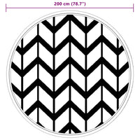 Tappeto da Esterno ARAKIL Grigio Ø200 cm in PP 368524