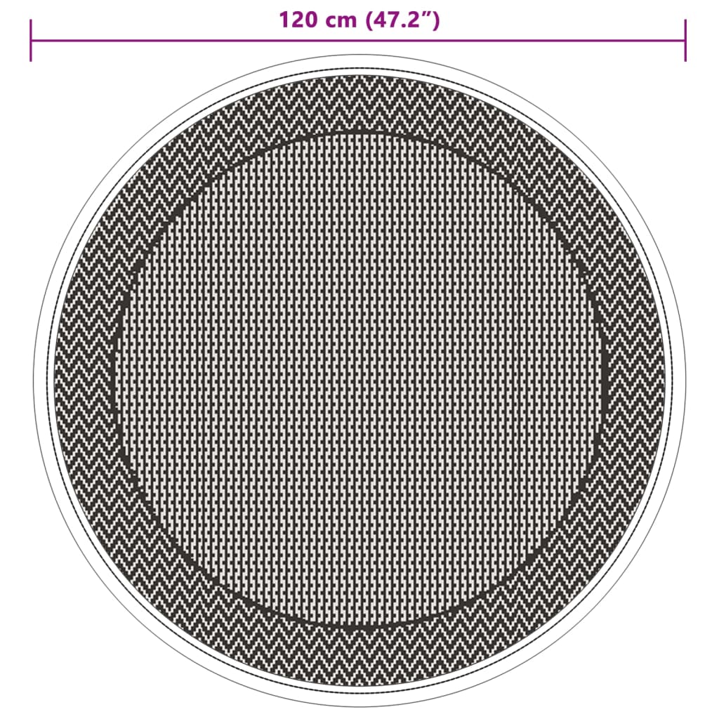 Tappeto da Esterno ARAKIL Verde Ø120 cm in PP
