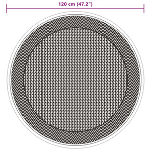 Tappeto da Esterno ARAKIL Verde Ø120 cm in PP