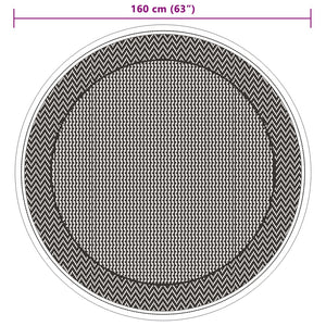 Tappeto da Esterno ARAKIL Verde Ø160 cm in PP 368527